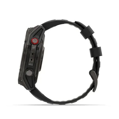 Смарт годинник Garmin Fenix ​​8 Pro Amoled 51 мм Sapphire Carbon Grey DLC Titanium із силіконовим чорно-сірим ремінцем (010-03199-01)