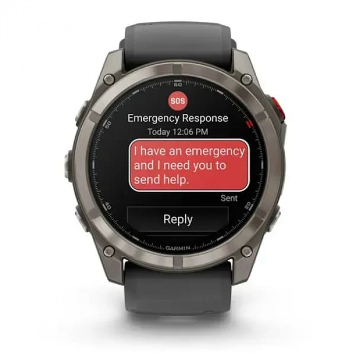 Garmin Fenix ​​8 PRO 51 мм AMOLED Titanium з графітово-чорним