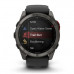 Смарт годинник Garmin Fenix ​​8 Pro MicroLED 51 мм Sapphire Carbon Grey DLC Titanium із силіконовим чорно-сірим ремінцем (010-03380-01)