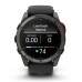 Смарт годинник Garmin Fenix ​​8 Pro MicroLED 51 мм Sapphire Carbon Grey DLC Titanium із силіконовим чорно-сірим ремінцем (010-03380-01)