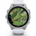 Смарт часы Garmin Fenix 8 43mm AMOLED Silver with Whitestone Silicone Band (010-02903-00)