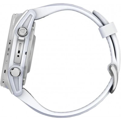 Смарт часы Garmin Fenix 8 43mm AMOLED Silver with Whitestone Silicone Band (010-02903-00)