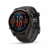 Смарт годинник Garmin Fenix 8 43mm AMOLED Sapphire Carbon Gray DLC Tit. з Black/Pebble Gray S. Band (010-02903-21)