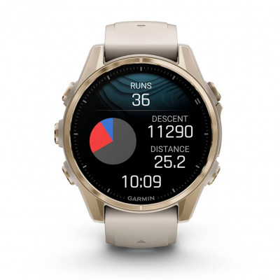 Смарт годинник Garmin Fenix 8 43mm AMOLED Sapphire Soft Gold with з Fog Gray/Dark Sandstone (010-02903-11) Смарт годинник Garmin Fenix 8 43mm AMOLED Sapphire Soft Gold with з Fog Gray/Dark Sandstone (010-02903-11)