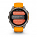 Смарт годинник Garmin Fenix 8 Amoled 47 мм Sapphire Titanium with Orange Silicone Band (010-02904-11)