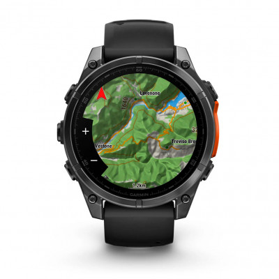 Смарт годинник Garmin Fenix 8 Amoled 47 мм Slate Gray with Black Silicone Band (010-02904-00)
