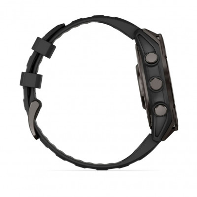 Смарт часы Garmin Fenix 8 Amoled 47 мм Sapphire Carbon Grey DLC Titanium with Black/Pebble Grey Silicone Band (010-02904-21) Смарт часы Garmin Fenix 8 Amoled 47 мм Sapphire Carbon Grey DLC Titanium with Black/Pebble Grey Silicone Band (010-02904-21)