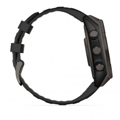 Смарт годинник Garmin Fenix 8 Solar 47 мм Sapphire Carbon Grey DLC titanium with Black and Pebble Grey Silicone Band (010-02906-11) Смарт годинник Garmin Fenix 8 Solar 47 мм Sapphire Carbon Grey DLC titanium with Black and Pebble Grey Silicone Band (010-02906-11)