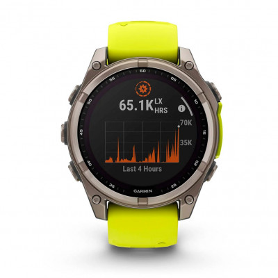 Смарт часы Garmin Fenix 8 Solar 47 мм Sapphire Titanium with Amp Yellow and Graphite Silicone Band (010-02906-21) Смарт часы Garmin Fenix 8 Solar 47 мм Sapphire Titanium with Amp Yellow and Graphite Silicone Band (010-02906-21)