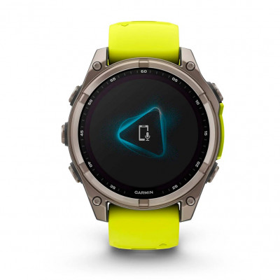 Смарт часы Garmin Fenix 8 Solar 47 мм Sapphire Titanium with Amp Yellow and Graphite Silicone Band (010-02906-21) Смарт часы Garmin Fenix 8 Solar 47 мм Sapphire Titanium with Amp Yellow and Graphite Silicone Band (010-02906-21)