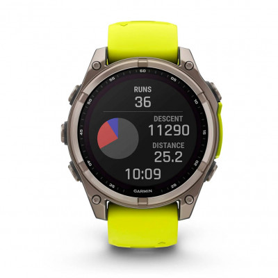 Смарт часы Garmin Fenix 8 Solar 47 мм Sapphire Titanium with Amp Yellow and Graphite Silicone Band (010-02906-21) Смарт часы Garmin Fenix 8 Solar 47 мм Sapphire Titanium with Amp Yellow and Graphite Silicone Band (010-02906-21)