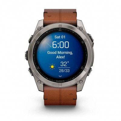Смарт часы Fenix 8 51mm AMOLED Sapphire Titanium with Chestnut Leather Band (010-02905-40) Смарт часы Fenix 8 51mm AMOLED Sapphire Titanium with Chestnut Leather Band (010-02905-40)