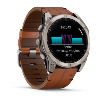 Смарт часы Fenix 8 51mm AMOLED Sapphire Titanium with Chestnut Leather Band (010-02905-40) Смарт часы Fenix 8 51mm AMOLED Sapphire Titanium with Chestnut Leather Band (010-02905-40)