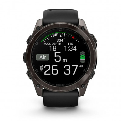 Смарт часы Garmin Fenix 8 Amoled 51 мм Sapphire Carbon Grey DLC with Black and Pebble Grey Silicone Band (010-02905-21) Смарт часы Garmin Fenix 8 Amoled 51 мм Sapphire Carbon Grey DLC with Black and Pebble Grey Silicone Band (010-02905-21)