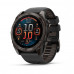 Смарт часы Garmin Fenix 8 Amoled 51 мм Sapphire Carbon Grey DLC with Black and Pebble Grey Silicone Band (010-02905-21)
