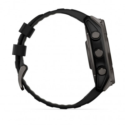 Смарт годинник Garmin Fenix 8 Solar 51 мм Sapphire Carbon Gray Dlc Titanium With Black and Pebble Gray Silicone Band (010-02907-11) Смарт годинник Garmin Fenix 8 Solar 51 мм Sapphire Carbon Gray Dlc Titanium With Black and Pebble Gray Silicone Band (010-02907-11)