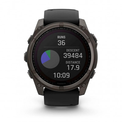Смарт годинник Garmin Fenix 8 Solar 51 мм Sapphire Carbon Gray Dlc Titanium With Black and Pebble Gray Silicone Band (010-02907-11) Смарт годинник Garmin Fenix 8 Solar 51 мм Sapphire Carbon Gray Dlc Titanium With Black and Pebble Gray Silicone Band (010-02907-11)