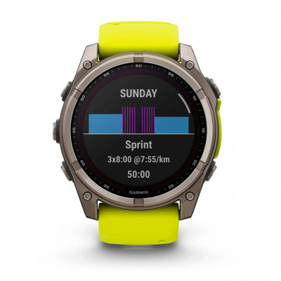 Смарт часы Garmin Fenix 8 Solar 51 мм Sapphire Titanium With An Amp Yellow and Graphite Silicone Band (010-02907-21) Смарт часы Garmin Fenix 8 Solar 51 мм Sapphire Titanium With An Amp Yellow and Graphite Silicone Band (010-02907-21)