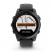 Смарт годинник Garmin Fenix E 47 мм AMOLED Slate Gray Steel with Black Silicone Band (010-03025-01)